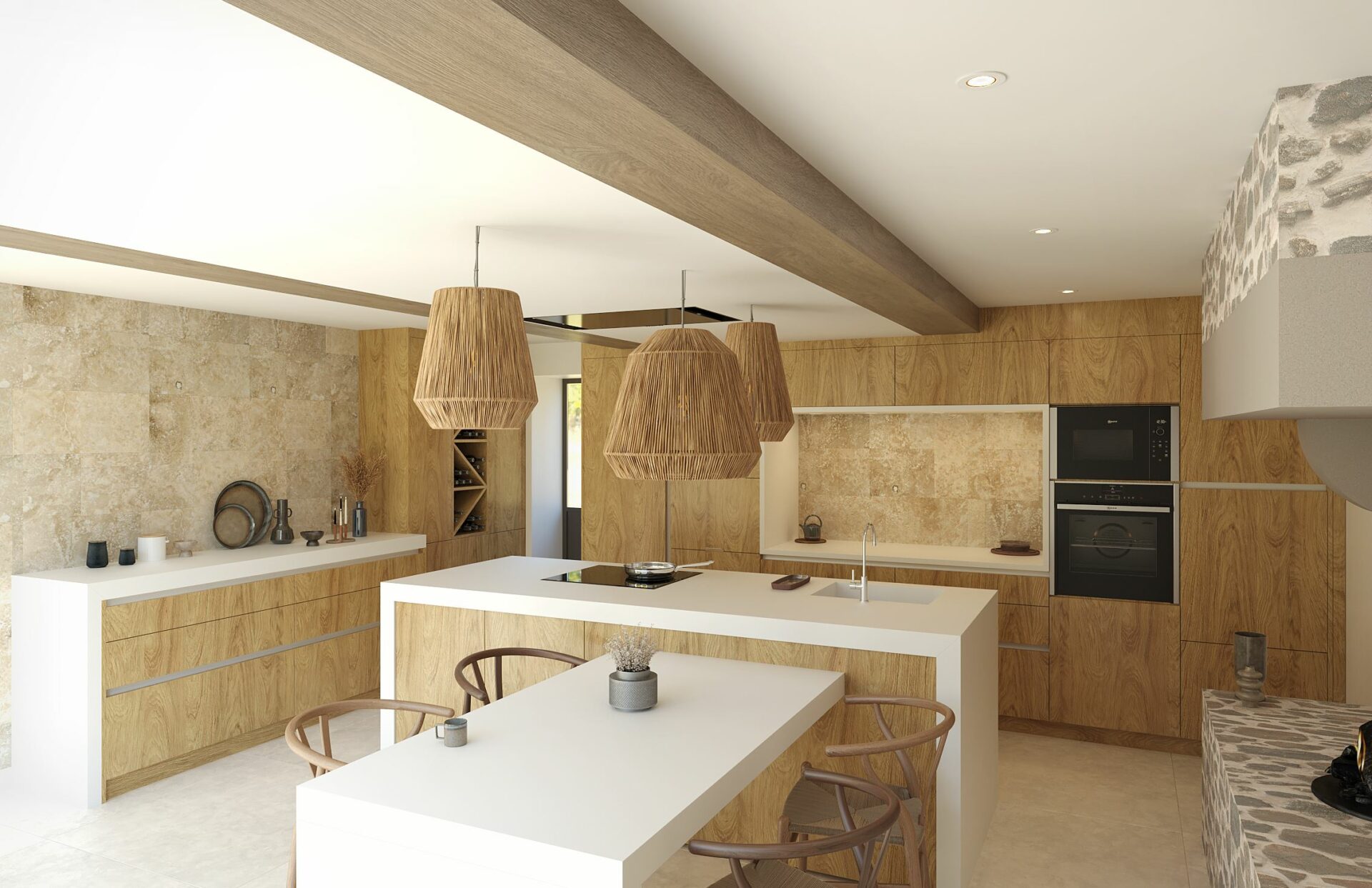 Cuisines sur-mesure — réalisation Thézard Menuiserie à Nevers (Nièvre)